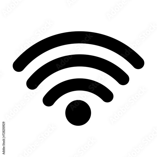 Wireless wifi or sign for remote internet access icon vector on white background, Flat style for graphic and web design