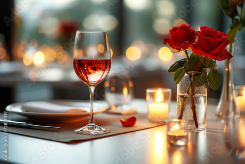Wines assortment. Red, white, rose wine in wine glasses tasting concept