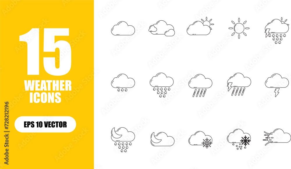 Weather Icon Illustration Collection