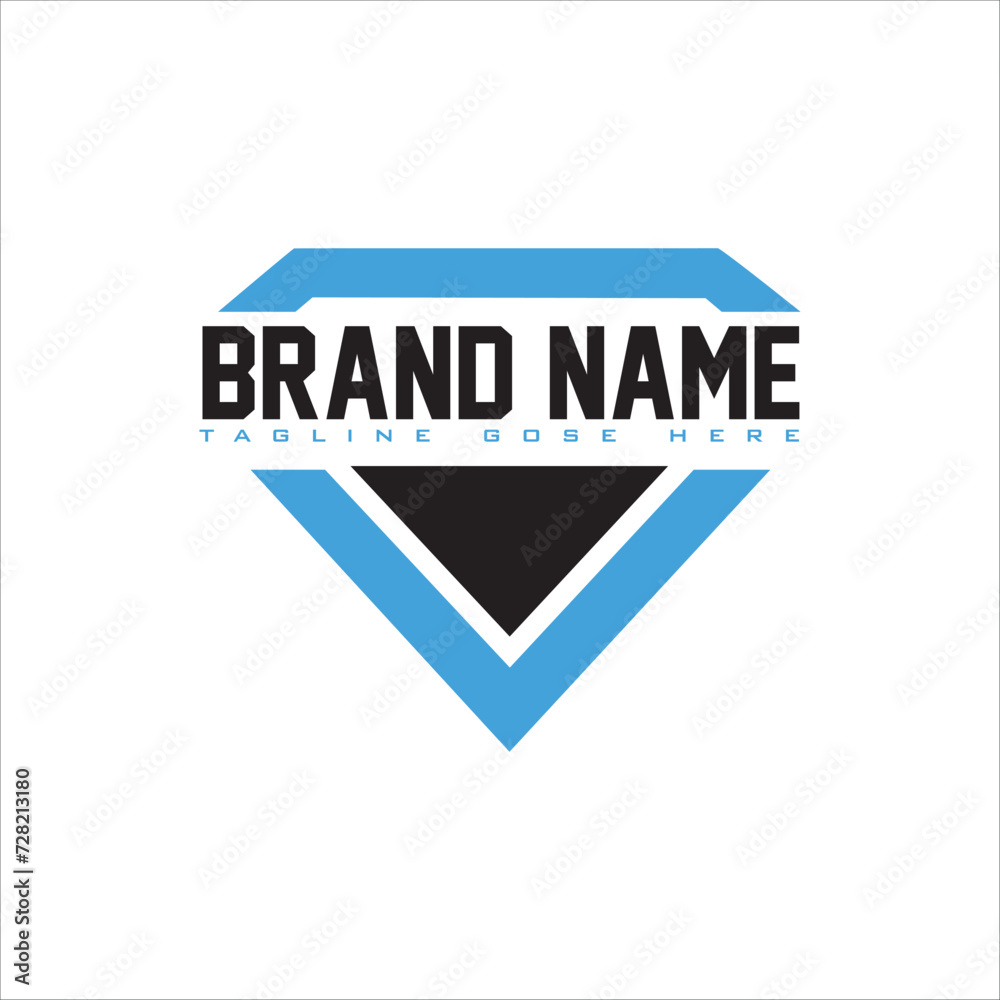Diamond Icon in Flat Style. Logo Design. Diamond Icon in Flat Style. Logo Design.