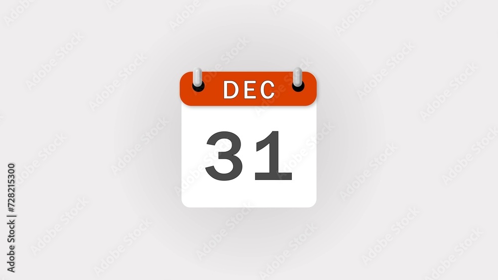 December Calendar icon illustration with white background. December Calendar icon illustration with white background.