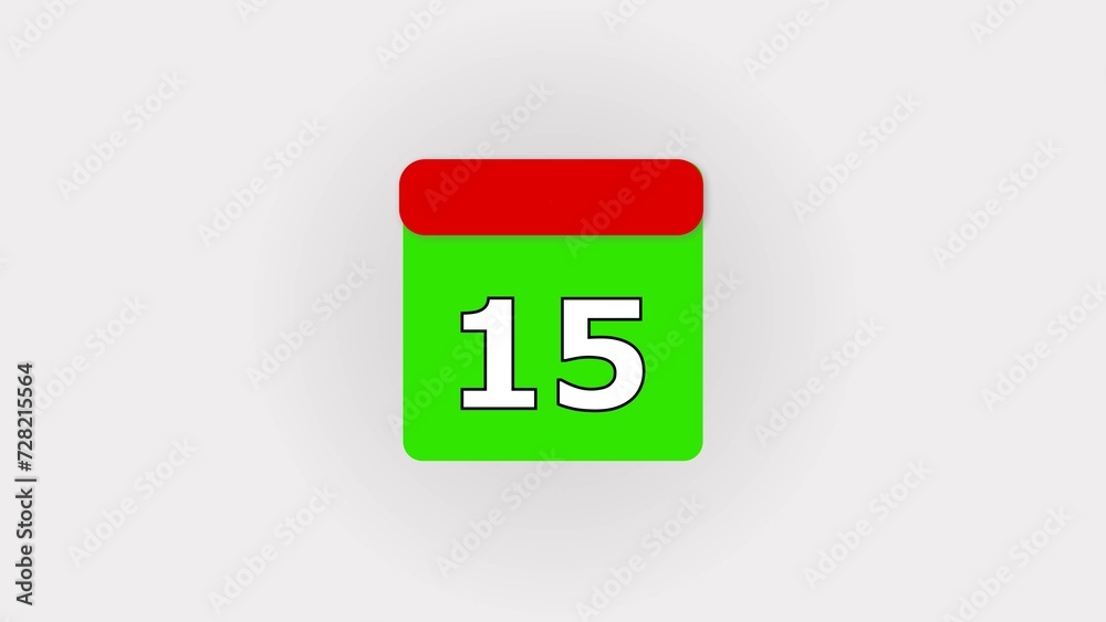 Digital number 15 second timer countdown icon illustration background. Digital number 15 second timer countdown icon illustration background.