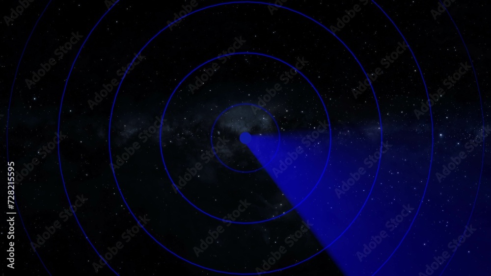 Fototapeta premium Technology circle loading radar screen background illustration 4k.
