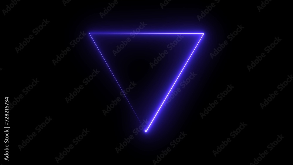 Abstract beautiful neon line triangle frame loading background illustration 4k. Abstract beautiful neon line triangle frame loading background illustration 4k.