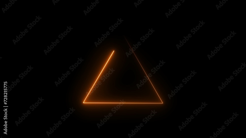 Abstract beautiful neon line triangle frame loading background illustration 4k. Abstract beautiful neon line triangle frame loading background illustration 4k.