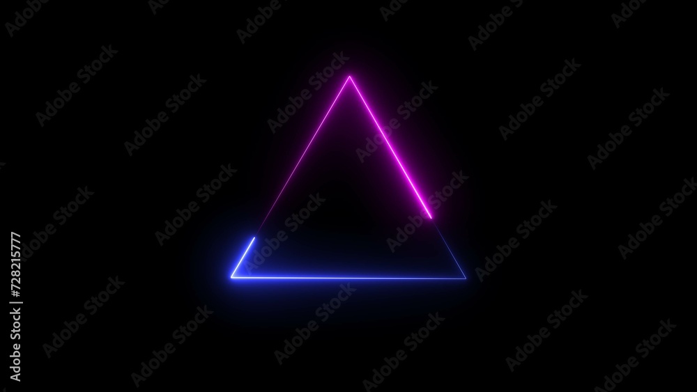 Abstract beautiful neon line triangle frame loading background illustration 4k. Abstract beautiful neon line triangle frame loading background illustration 4k.