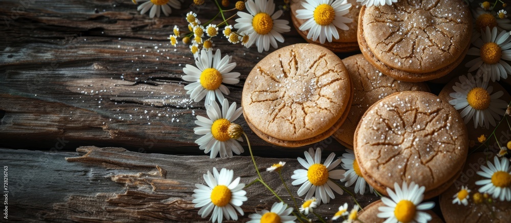 Delicious Variety of Macar Cookies with a Relaxing Camomile Twist