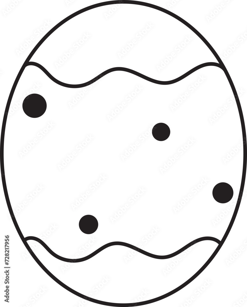 easter egg element outline easter egg element outline