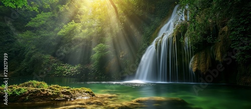 Breathtakingly Beautiful Waterfall Creates Serene Nature Escape with its Lap of Tranquility