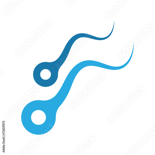 Sperm icon flat design