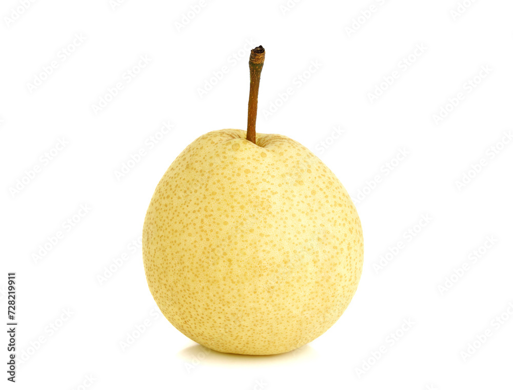Fresh Asian pear fruit isolated on the white background Fresh Asian pear fruit isolated on the white background