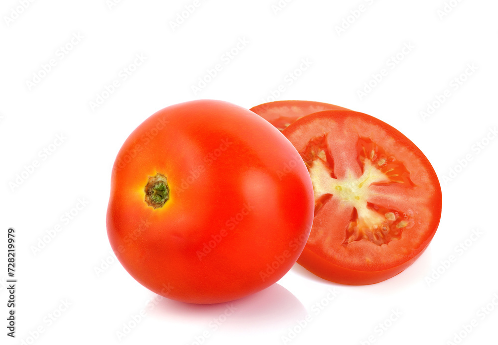 Fresh tomatoes isolated on white background Fresh tomatoes isolated on white background