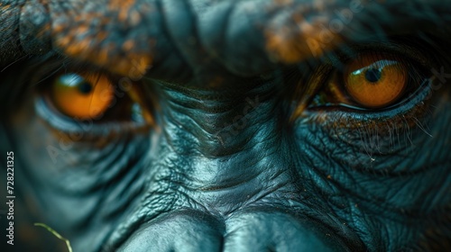 Intense Eyes of an Orange-Feathered Bird © Viktor