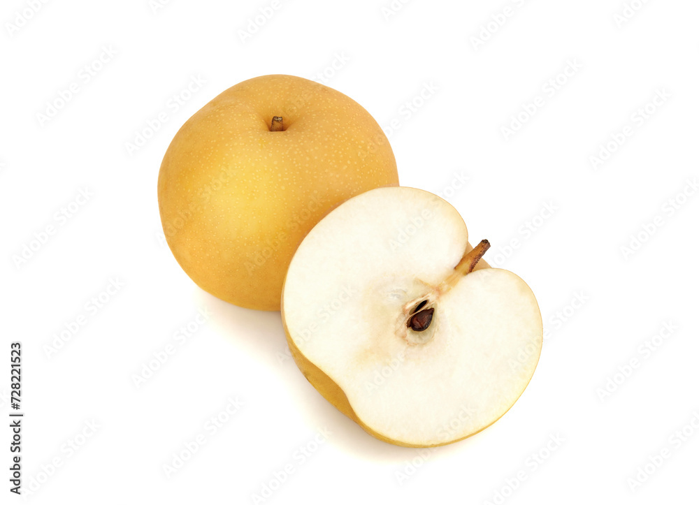 Fresh asian pear isolated on white background Fresh asian pear isolated on white background