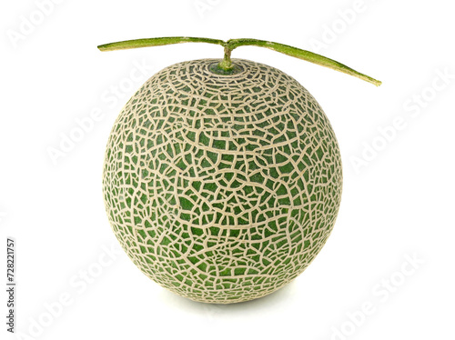 Cantaloupe melon isolated on white background