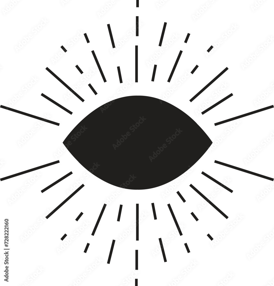 Human world eye with rays. Illuminati logo. World order symbol all-seeing eye of providence. Masonic Lodge vector illustration isolated on white background Human world eye with rays. Illuminati logo. World order symbol all-seeing eye of providence. Masonic Lodge vector illustration isolated on white background