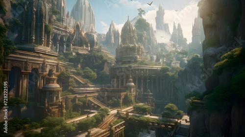 world of enchantment and beauty with a mesmerizing 3D image of a fantasy realm