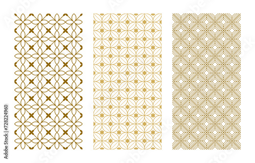 Abstract pattern set seamless pattern vector decorative graphic design wallpaper background for your design