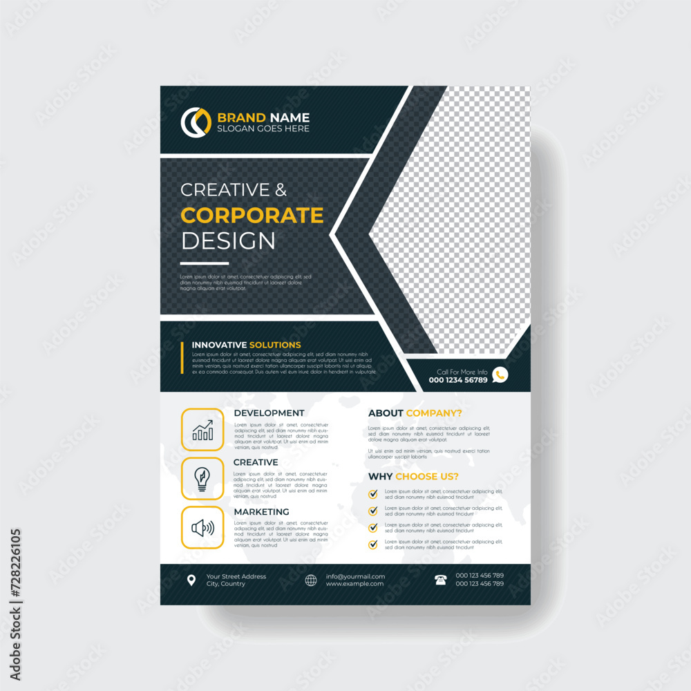 Professional Corporate Business Flyer Template, Professional Corporate Business Flyer Template,