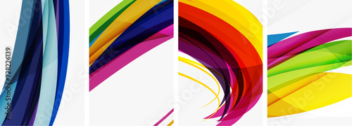 Abstract colorful wave posters for wallpaper  business card  cover  poster  banner  brochure  header  website