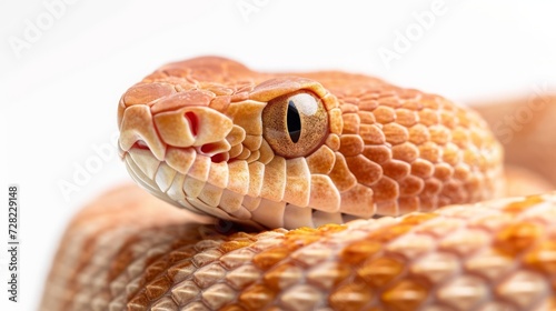 snake on white background.