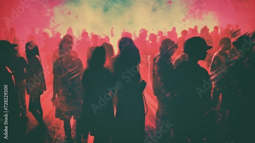 Virtual Crowd at Lo-Fi Themed Underground Festival with Alternative Fashion