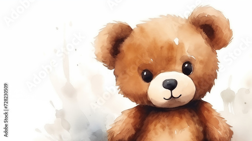 Hand drawn cartoon cute teddy bear illustration  © 俊后生