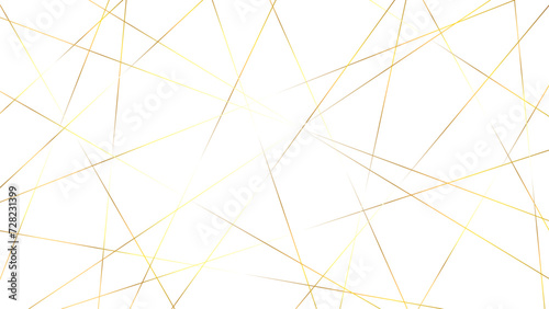 Abstract luxury golden random diagonal line isolated on transparent background.