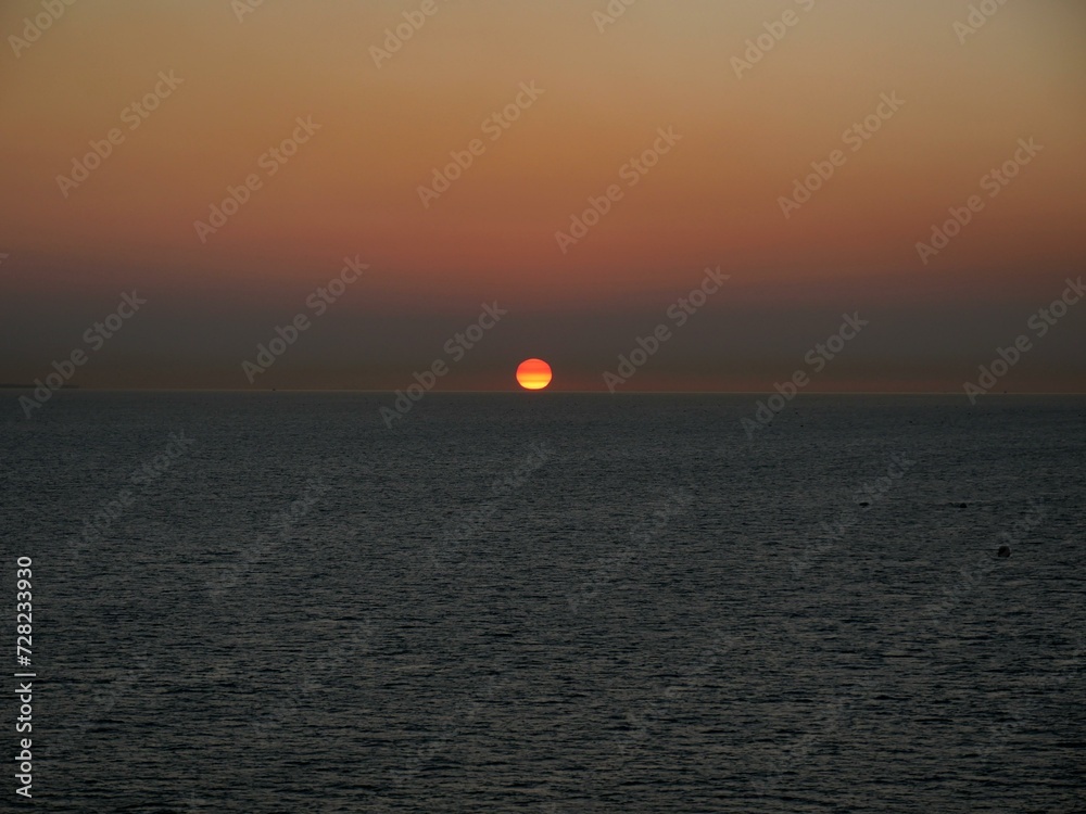 Sun set view onboard the cruise ship Sun set view onboard the cruise ship