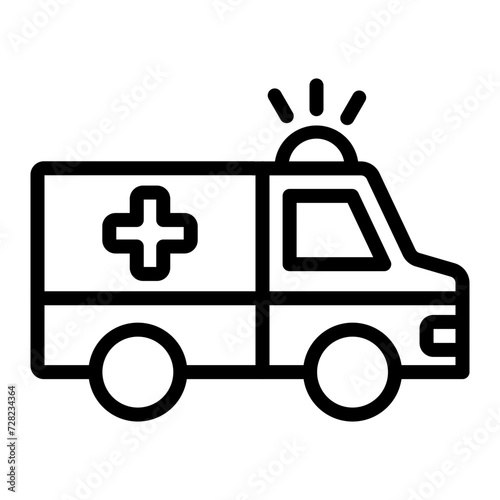 Ambulance Line Icon