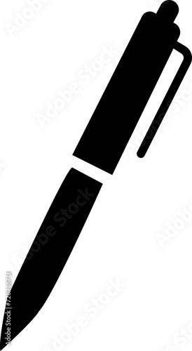 Edit pen Icon Design with Editable Stroke. Copywriting Related Vector, pen logo silhouette vector design template premium, sign up icon. Business concept note edit pictogram. Ball pen glyph icon.