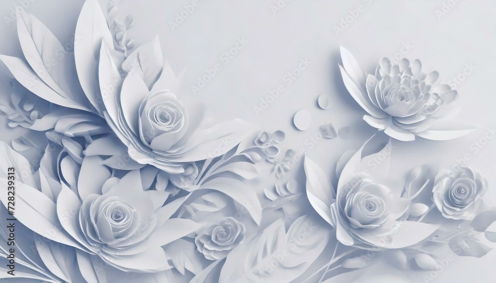 Embossed floral texture Embossed floral texture