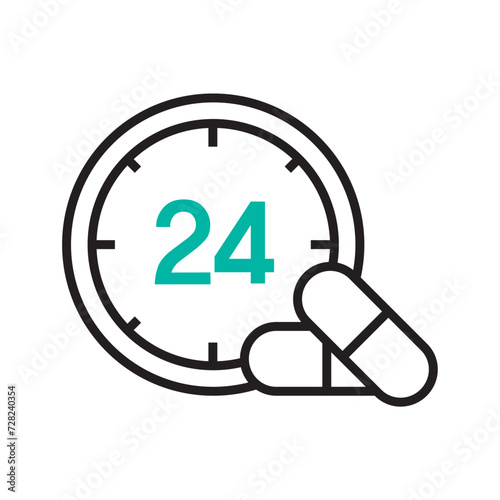 remedial effect icon. High quality design element. Editable linear style stroke. Vector icon