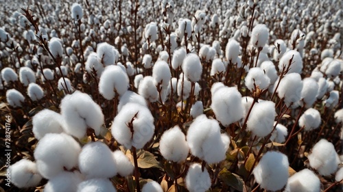 dry cotton the field photo