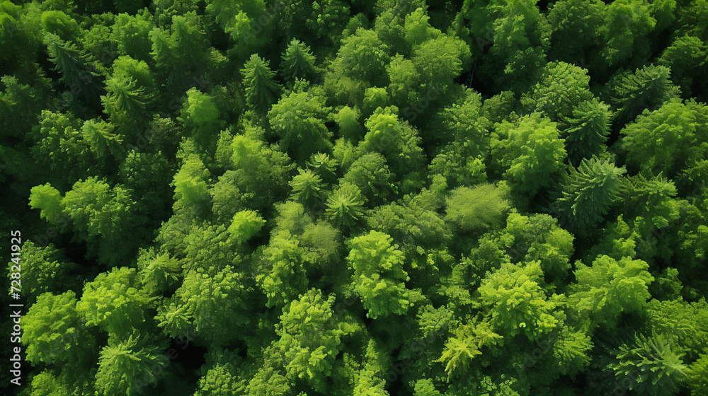 Top View of Forest