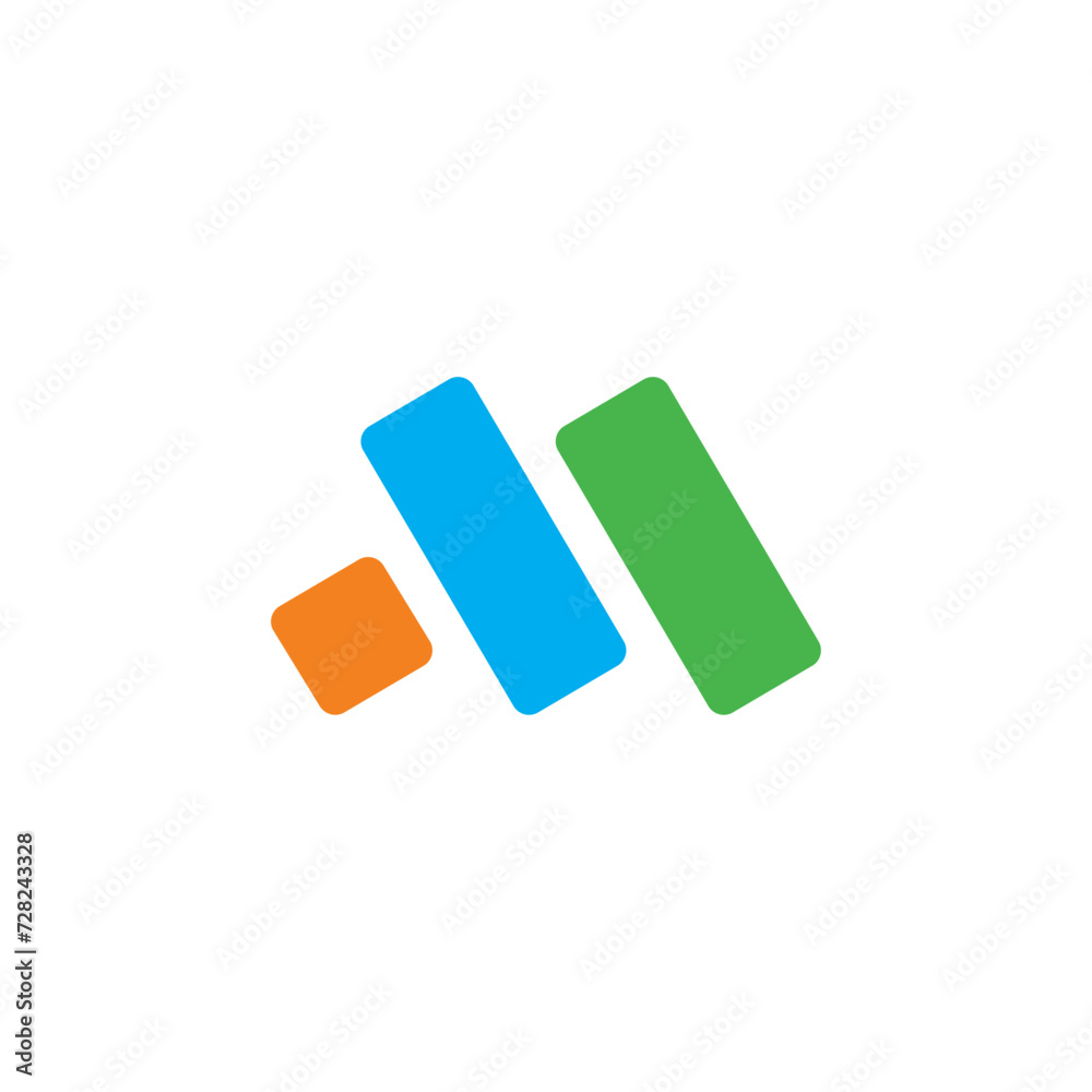 M letter initial vector logo design M letter initial vector logo design