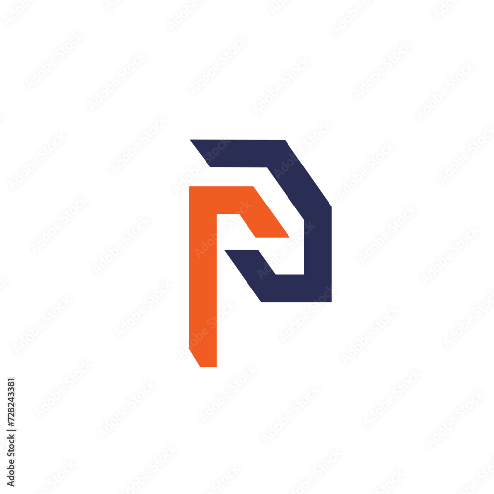 P letter initial vector logo design P letter initial vector logo design