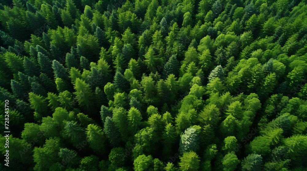 Top View of Forest