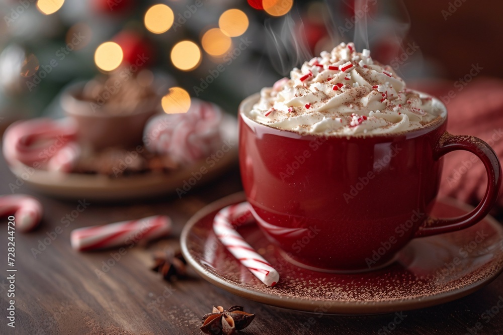Cinnamon and Red Velvet Coffee A Festive Flavor for the Holiday Season Generative AI Cinnamon and Red Velvet Coffee A Festive Flavor for the Holiday Season Generative AI
