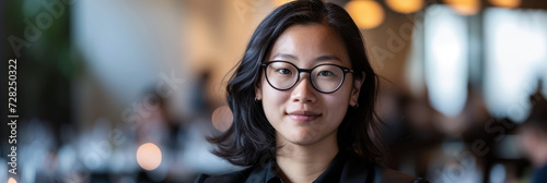 Asian businesswoman during a trining course