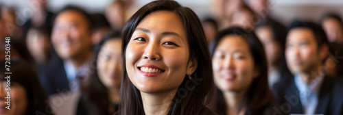 Asian businesswoman during a trining course
