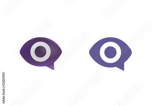 Eye in Speech Bubble