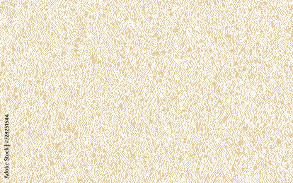 Fototapeta premium Abstract turing organic wallpaper background. Generative algorithm psychedelic background. Reaction-diffusion or turing pattern formation. Organic lines in memphis.