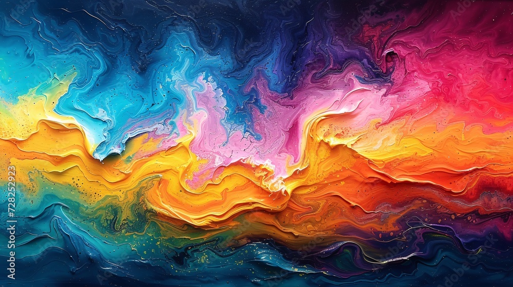 Colorful Waves of Creativity A Monthly Celebration of Artistic Expression Generative AI