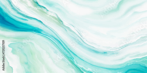 abstract soft blue and green abstract water color ocean wave texture background. Banner Graphic Resource as background for ocean wave and water wave abstract graphics  © The Alpha