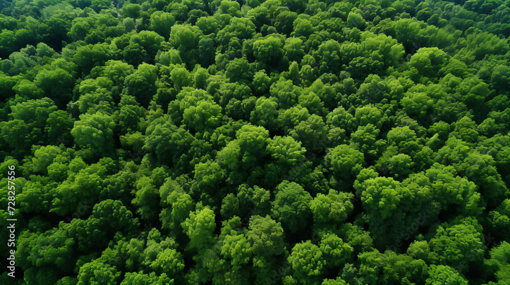Forest top view