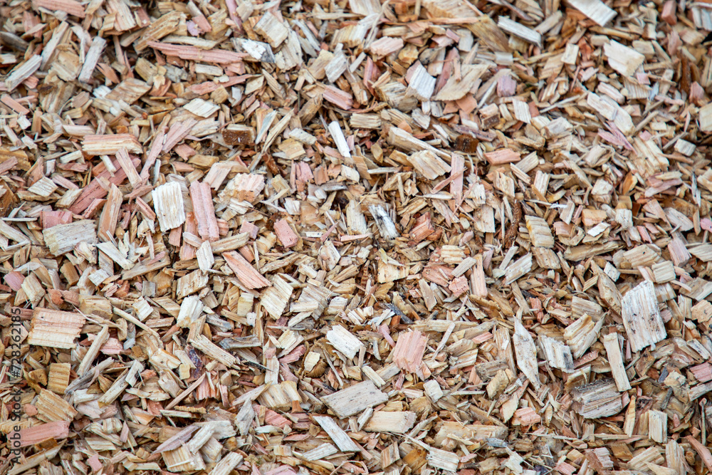 biomass woodchip wooden background of mulching wood chips biomass woodchip wooden background of mulching wood chips