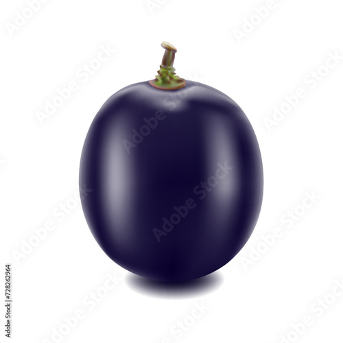 grapes isolated on over white background