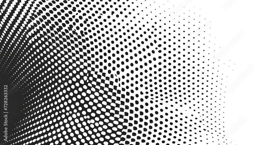 Dot perforation texture. Dots halftone seamless pattern. Fade shade gradient. Noise gradation border