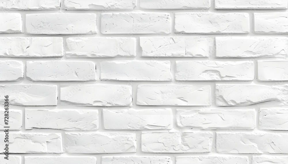 Simple white brick wall with light gray shades seamless pattern surface texture background in banner wide panorama Simple white brick wall with light gray shades seamless pattern surface texture background in banner wide panorama